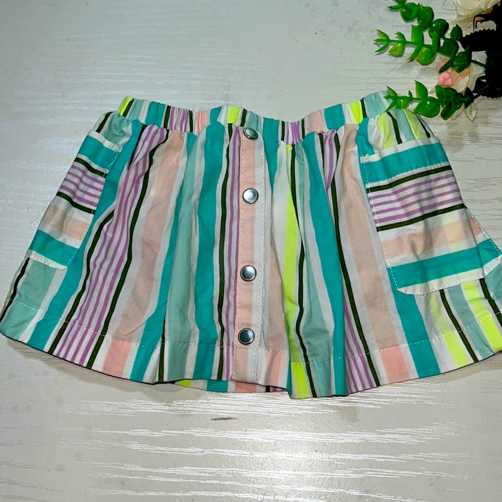 Carters multi striped skort